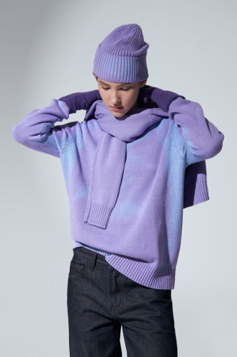 Джемпер прямого силуэта из термоткани