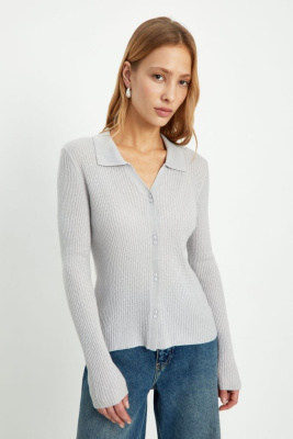 Кардиган полуприлегающего силуэта с шерстью