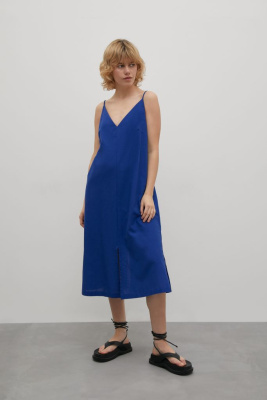 Льняное платье-комбинация