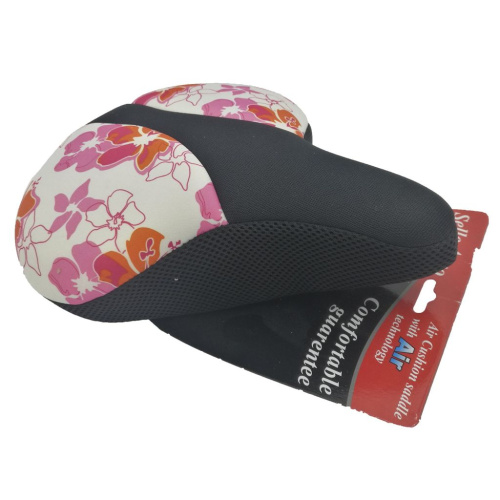 Седло велосипедное SELLE AERO, 255x235мм, с воздушной подушкой для E-велосипедов, черное, FCS-9801-S1
