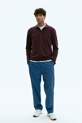 Брюки прямого кроя из хлопка