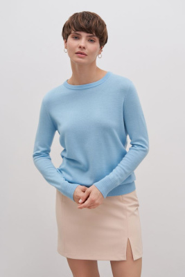 Шерстяной джемпер с округлой горловиной