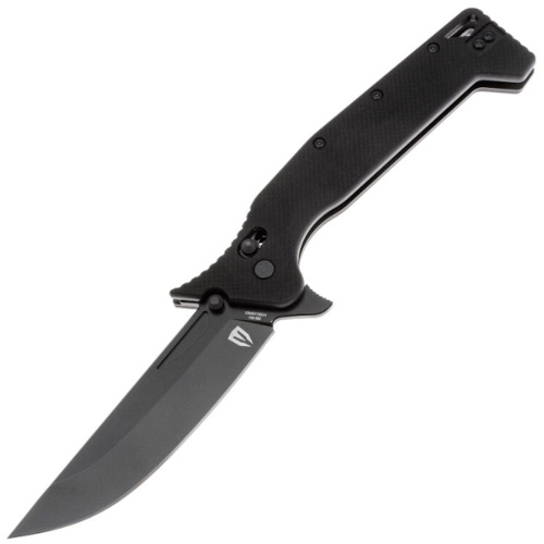 Складной нож Obertech ns-02 Normal straight black blade, сталь VG-10, рукоять G10, черный