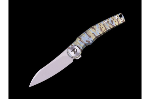 Складной нож Dr.Tech D9618C, сталь M390, рукоять титан, камуфляж