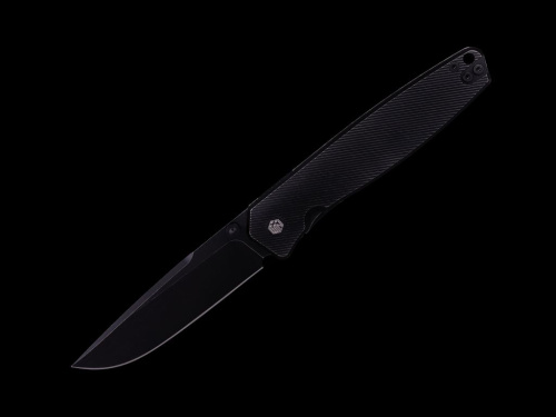 Складной нож Dr.Tech W4194TB, сталь D2, рукоять титан, черный