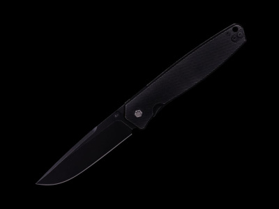 Складной нож Dr.Tech W4194TB, сталь D2, рукоять титан, черный