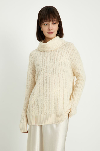 Джемпер свободного силуэта с шерстью