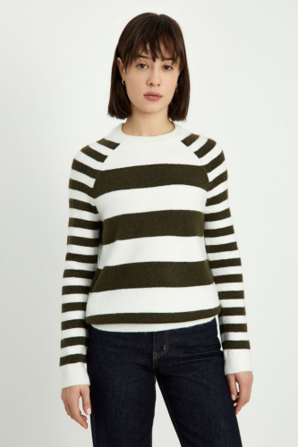 Джемпер прямого силуэта с шерстью