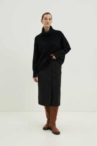 Юбка миди утепленная