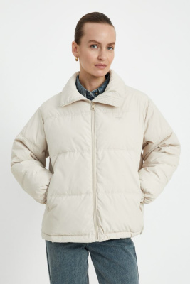 Утепленная куртка с воротником-стойкой