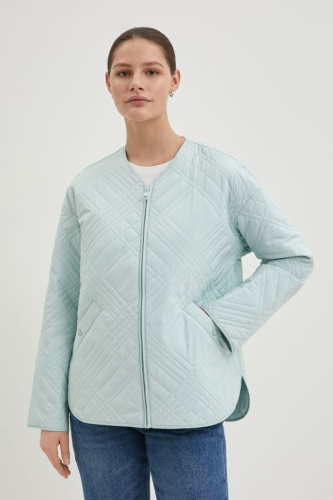 Куртка с v-образным вырезом на молнии