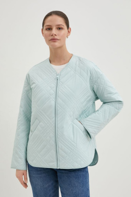 Куртка с v-образным вырезом на молнии