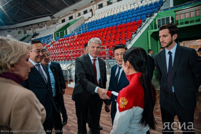 Павел Колобков и Айсен Николаев осмотрели Центр спортивной подготовки сборных Якутии / Дьулустаан Сергеев   Республика Саха (Якутия)