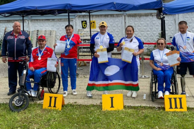 Якутские лучники Степанида Артахинова и Виктор Скрыбыкин стали чемпионами России / Дьулустаан Сергеев   