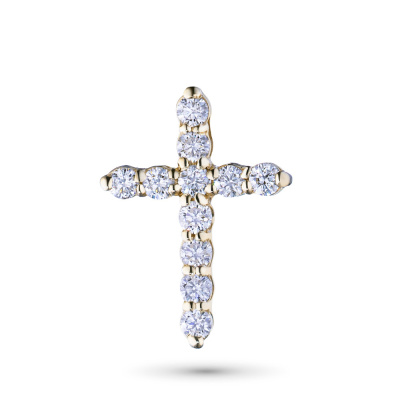 Подвеска из желтого золота с бриллиантами э0301пд04170300