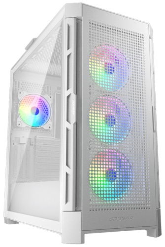 Корпус eATX Cougar Airface Pro RGB White белый, без БП, боковая панель из закаленного стекла, 4х120mm ARGB Fan, ARGB Fan Hub