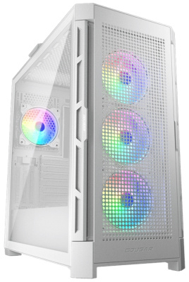 Корпус eATX Cougar Airface Pro RGB White белый, без БП, боковая панель из закаленного стекла, 4х120mm ARGB Fan, ARGB Fan Hub