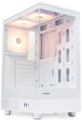 Корпус ATX HSPD F510 без БП, боковая панель из закалённого стекла, 2*USB 3.0