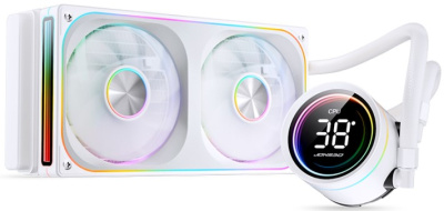 Система охлаждения жидкостная JONSBO TH-240 White LGA 1700/1200/115X/AM5/AM4 (TDP 260W, 2*120mm, 700-2400rpm, 37.3dBa) Ret