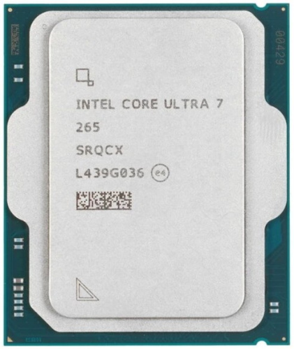 Процессор Intel Core Ultra 7 265 AT8076806413 Arrow Lake 20C/20T 1.8-5.3GHz (LGA1851, L2 36MB, GPU Intel graphics, 3nm, TDP 65W) OEM