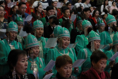 В Якутии стартовал хоровой фестиваль патриотической песни / Вероника Аммосова   Республика Саха (Якутия)