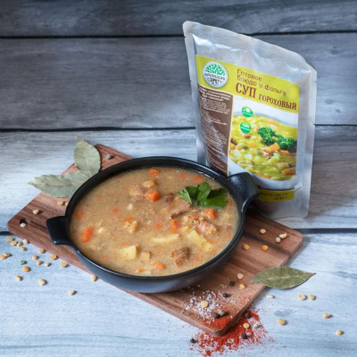 Консервы стерилизованные. Первые обеденные блюда "Суп гороховый"