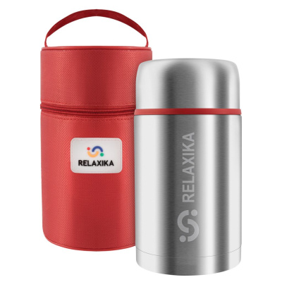 Термос в термочехле Relaxika 301 (для еды+термочехол)