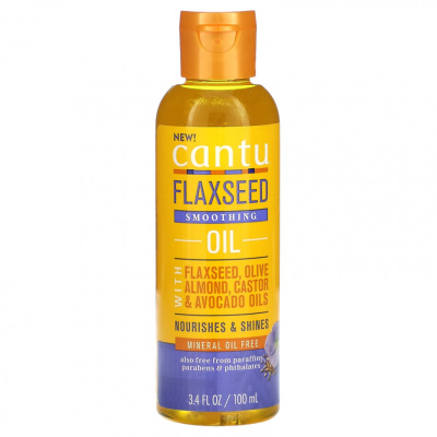 Cantu, Разглаживающее масло из семян льна, 100 мл (3,4 жидк. Унции)