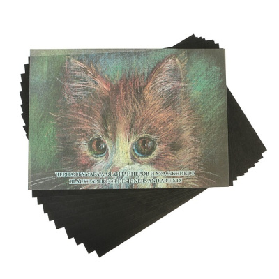 Набор бумаги тонированной Лилия Холдинг А2 10 л 200 г "Black"