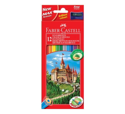 ?Набор карандашей цветных Faber-castell Eco "Замок" 12 цв