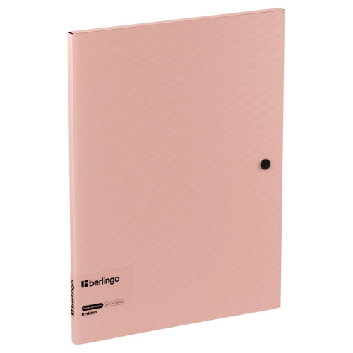 Папка на кнопке Berlingo "Instinct" А4, пластик, 600 мкм, фламинго