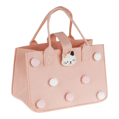Сумка подарочная фетровая MESHU "Kitty" 30*20*18 см