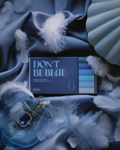 Набор пастели сухой nuance., Don’t Be Blue, 6 шт (синие)