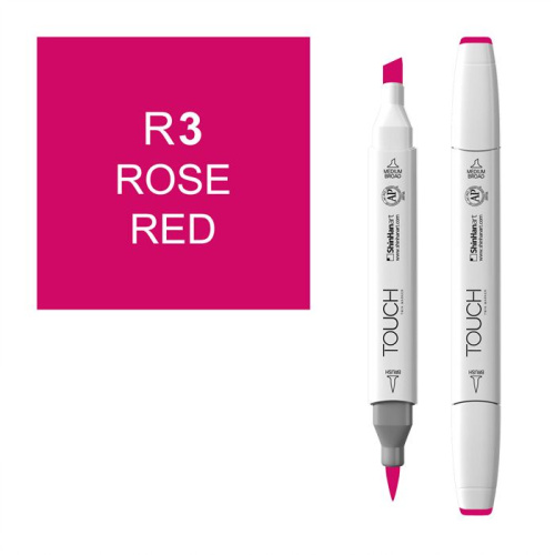 Маркер спиртовой BRUSH Touch Twin цв. R3 красная роза