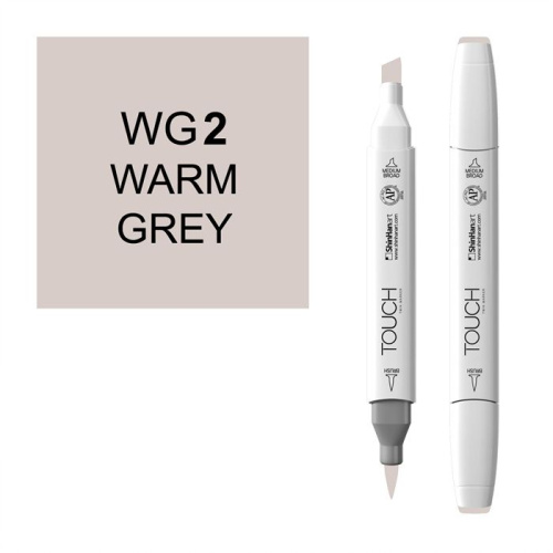 Маркер спиртовой BRUSH Touch Twin цв. WG2 тёплый серый