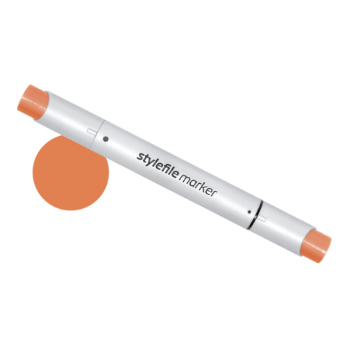 Маркер двухсторонний на спиртовой основе Stylefile Brush №212 терракота