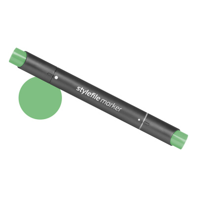 Маркер двухсторонний на спиртовой основе Stylefile №652 зеленый яркий