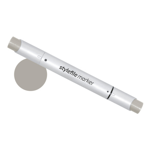 Маркер двухсторонний на спиртовой основе Stylefile Brush №WG5 серый теплый 5