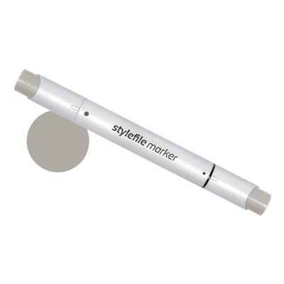 Маркер двухсторонний на спиртовой основе Stylefile Brush №WG5 серый теплый 5