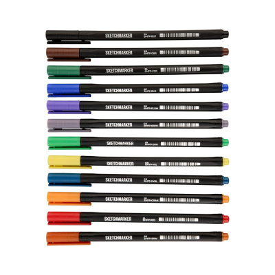 Ручка капиллярная SKETCHMARKER "Artist fine pen" 23 Коричневый темный