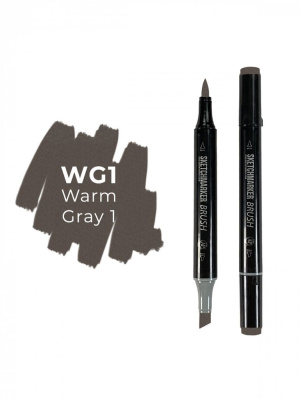 Маркер двухсторонний на спиртовой основе Sketchmarker Brush Цвет Теплый серый 1
