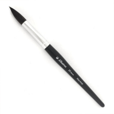 Кисть белка №20 круглая Альбатрос "Мастер" короткая ручка