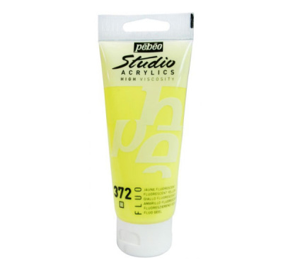 Акрил Pebeo "Studio" 100 мл флуоресцентный Желтый