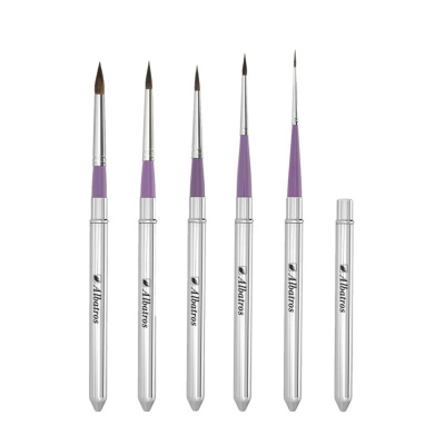 Кисть соболь круглая "Альбатрос" в футляре