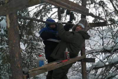 Госинспекторы Дирекции биоресурсов Якутии помогают диким животным зимой / ЯСИА   Республика Саха (Якутия)