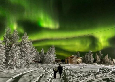 Фото дня. Северное сияние озарило небо над районами Якутии / Анастасия Филиппова   Республика Саха (Якутия)