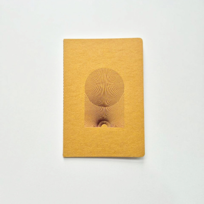 Блокнот "Сияние" горчичный