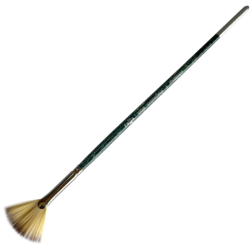 Кисть синтетика веерная Гамма "Модерн" короткая ручка