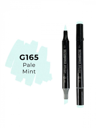 Маркер двухсторонний на спиртовой основе Sketchmarker Brush Цвет Бледная мята