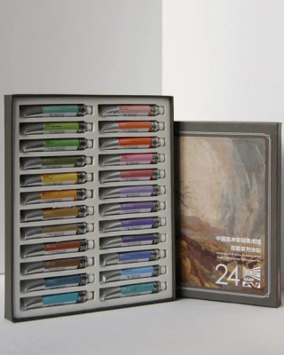 Набор акварели традиционной китайской Super Vision "China Academy of Fine Arts watercolor" 24 цв*8 м
